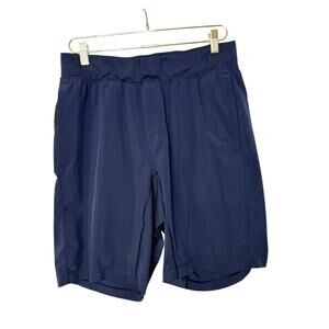 Lululemon T.H.E. Short Linerless 9" Men L Navy‎ Stretch Breathable Activewear